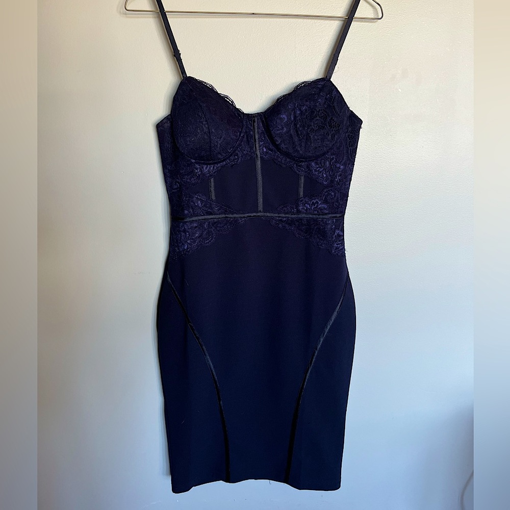 sexy windsor dark navy blue dress with tags
